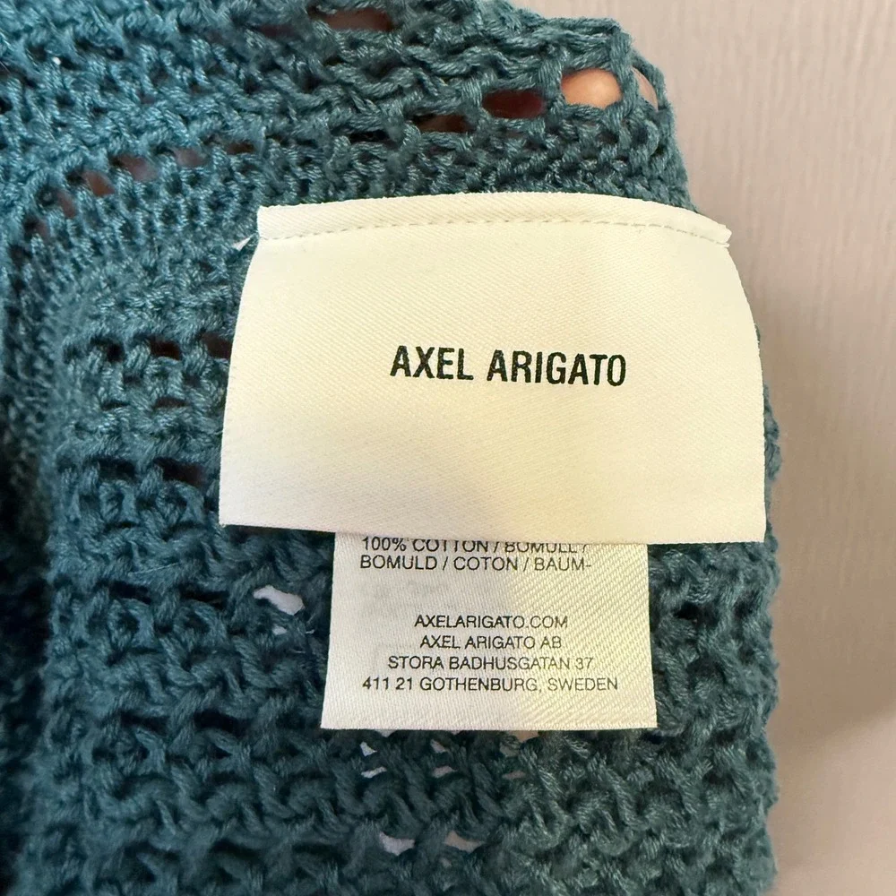 AXEL ARIGATO Green Grid shopper tote bag